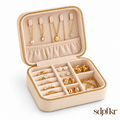 sdpfkr™ Ivory Structured Travel Jewelry Case