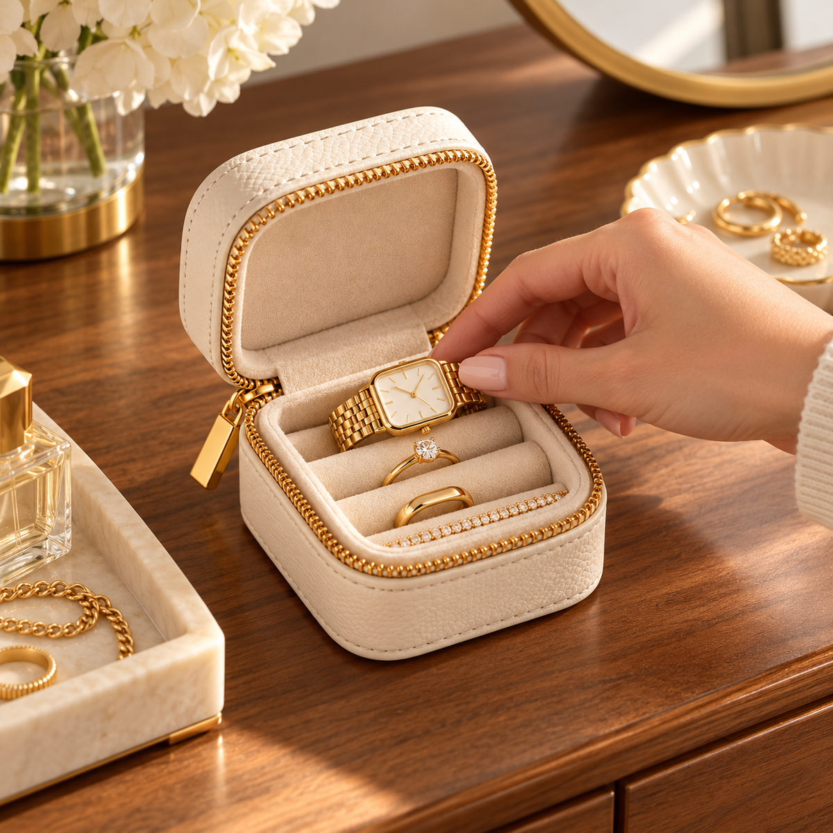 sdpfkr™ Watch & Jewelry Travel Case