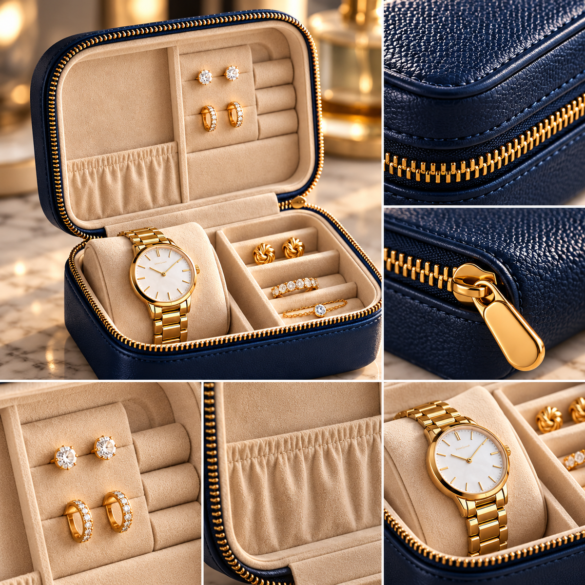 sdpfkr™ Compact Earring Storage Case