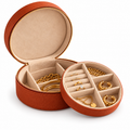 sdpfkr™ Round Jewelry Travel Case